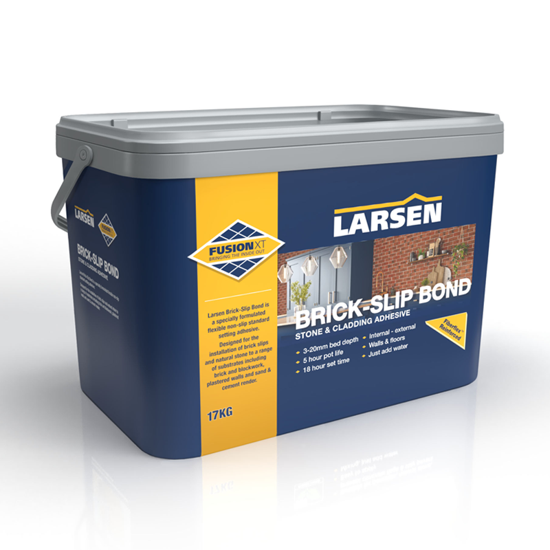 Larsen Fusion XT Brick Slip Adhesive for Stone & Cladding 17kg